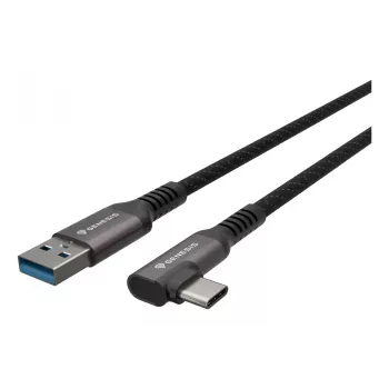 USB laidas GENESIS NVC-2221 USB 3.2 Gen 1 (3.1 Gen 1) 5 m USB A USB C juodas, pilkas