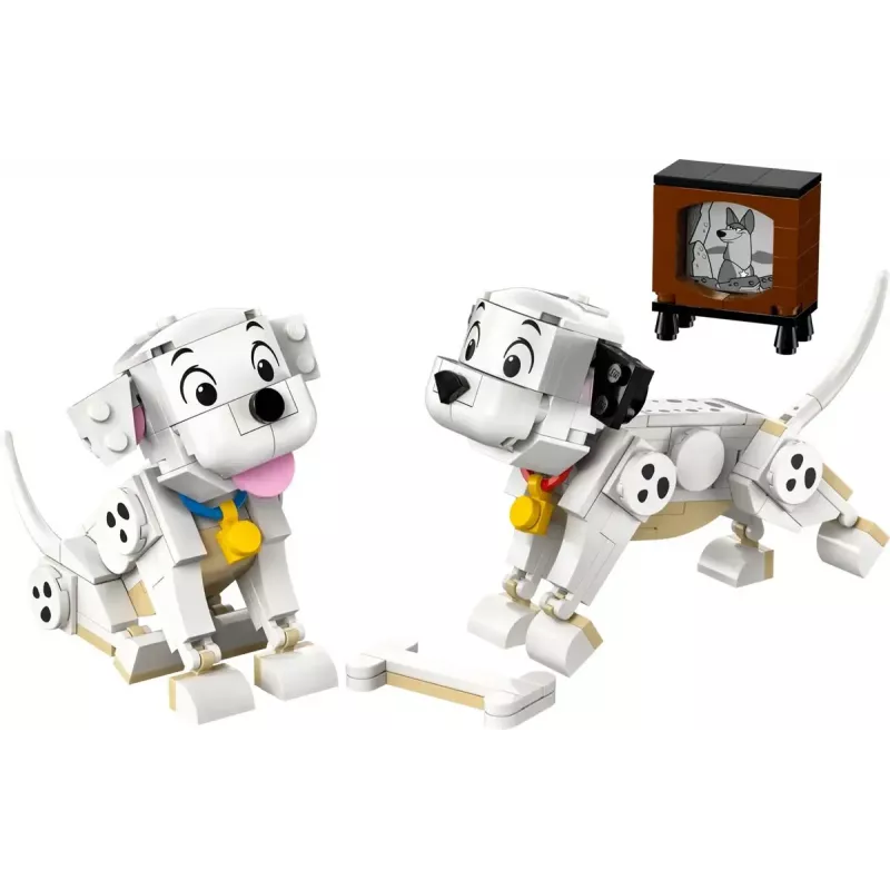 LEGO Disney Classic Šuniukai Lucky ir Penny rinkinys 43271, 268 dalių, aukštis 90 mm, nuo 6 metų