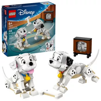 LEGO Disney Classic Šuniukai Lucky ir Penny rinkinys 43271, 268 dalių, aukštis 90 mm, nuo 6 metų