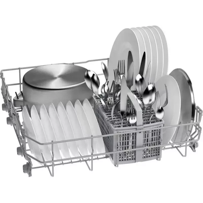 Indaplovė įmontuojama Bosch SMI2ITS09E – pilno dydžio 60 cm, 13 komplektų, 44–46 dB, energijos klasė E