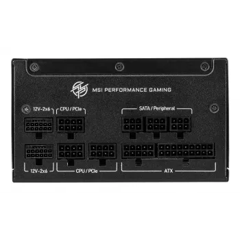 MSI MPG A1000GS PCIE5 maitinimo blokas 1000 W 24-pin ATX ATX Juodas