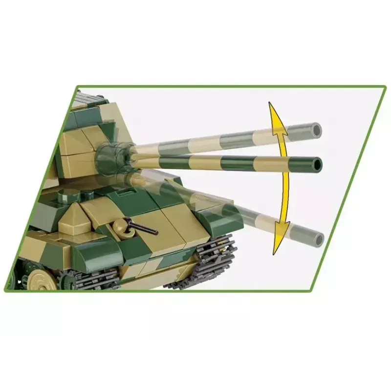 COBI 2733 Historical Collection statybinis rinkinys Panzerjäger Tiger Ausf. B Jagdtiger, 528 dalys, 1:48