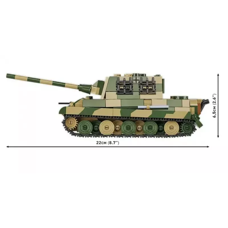 COBI 2733 Historical Collection statybinis rinkinys Panzerjäger Tiger Ausf. B Jagdtiger, 528 dalys, 1:48