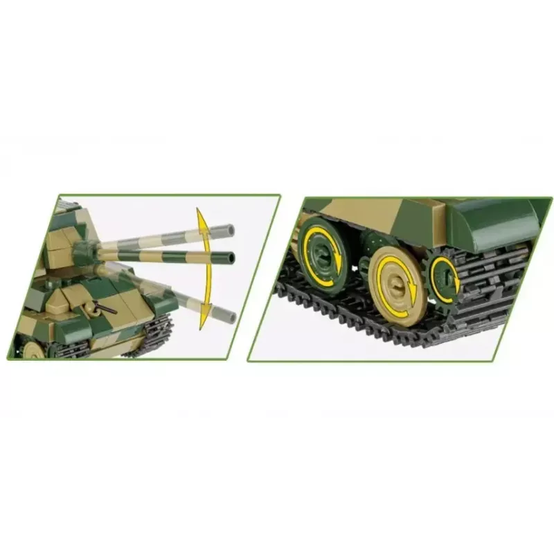 COBI 2733 Historical Collection statybinis rinkinys Panzerjäger Tiger Ausf. B Jagdtiger, 528 dalys, 1:48