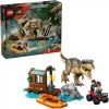 LEGO dinozaurų konstravimo rinkinys T. rex River Escape 76975 – 199 dalių, 2 minifigūrėlės, nuo 5 m.