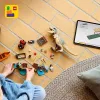 LEGO dinozaurų konstravimo rinkinys T. rex River Escape 76975 – 199 dalių, 2 minifigūrėlės, nuo 5 m.