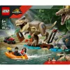 LEGO dinozaurų konstravimo rinkinys T. rex River Escape 76975 – 199 dalių, 2 minifigūrėlės, nuo 5 m.