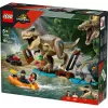 LEGO dinozaurų konstravimo rinkinys T. rex River Escape 76975 – 199 dalių, 2 minifigūrėlės, nuo 5 m.