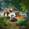 LEGO dinozaurų konstravimo rinkinys T. rex River Escape 76975 – 199 dalių, 2 minifigūrėlės, nuo 5 m.