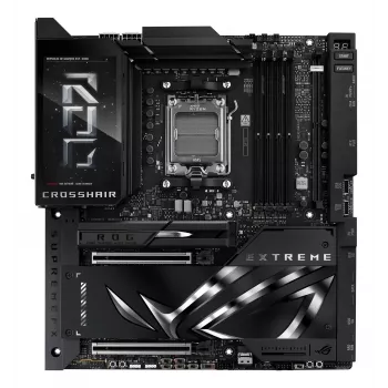 Motininė plokštė ASUS ROG CROSSHAIR X870E EXTREME — AMD X870E, lizdas AM5, Extended ATX, DDR5, 4 DIMM, Wi‑Fi 7, 5 Gb LAN, 5x M.2