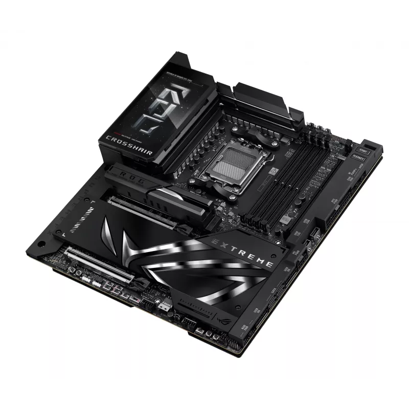 Motininė plokštė ASUS ROG CROSSHAIR X870E EXTREME — AMD X870E, lizdas AM5, Extended ATX, DDR5, 4 DIMM, Wi‑Fi 7, 5 Gb LAN, 5x M.2
