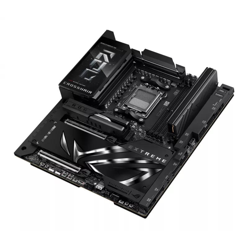 Motininė plokštė ASUS ROG CROSSHAIR X870E EXTREME — AMD X870E, lizdas AM5, Extended ATX, DDR5, 4 DIMM, Wi‑Fi 7, 5 Gb LAN, 5x M.2