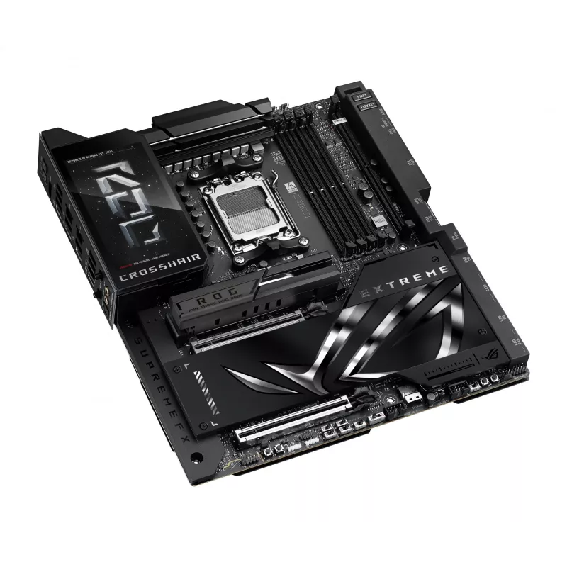 Motininė plokštė ASUS ROG CROSSHAIR X870E EXTREME — AMD X870E, lizdas AM5, Extended ATX, DDR5, 4 DIMM, Wi‑Fi 7, 5 Gb LAN, 5x M.2