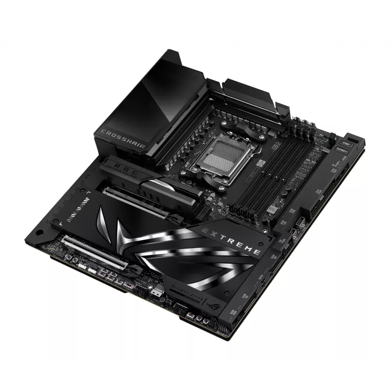 Motininė plokštė ASUS ROG CROSSHAIR X870E EXTREME — AMD X870E, lizdas AM5, Extended ATX, DDR5, 4 DIMM, Wi‑Fi 7, 5 Gb LAN, 5x M.2