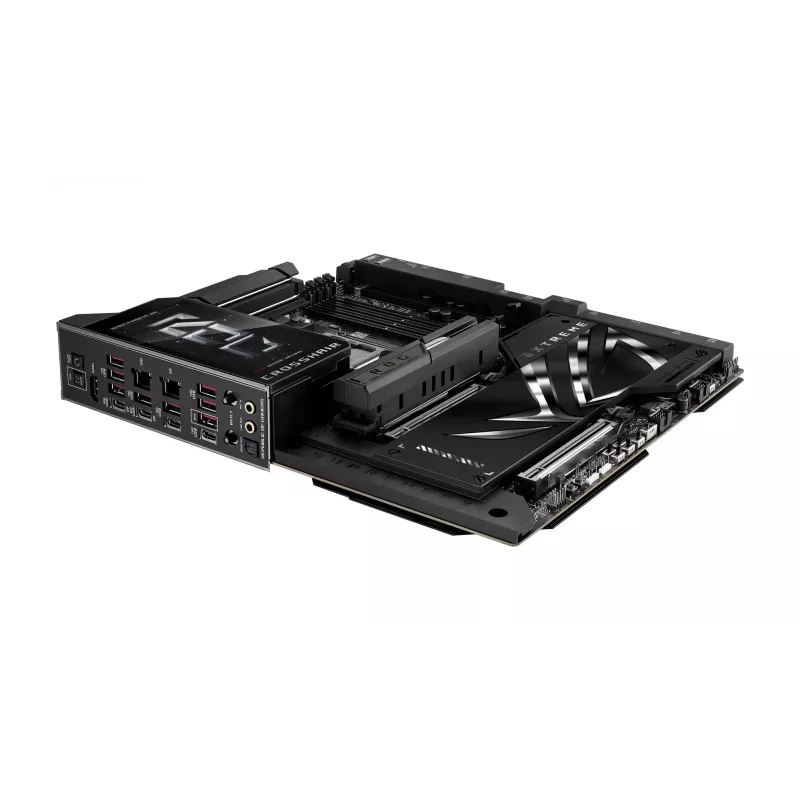 Motininė plokštė ASUS ROG CROSSHAIR X870E EXTREME — AMD X870E, lizdas AM5, Extended ATX, DDR5, 4 DIMM, Wi‑Fi 7, 5 Gb LAN, 5x M.2