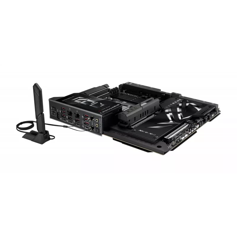 Motininė plokštė ASUS ROG CROSSHAIR X870E EXTREME — AMD X870E, lizdas AM5, Extended ATX, DDR5, 4 DIMM, Wi‑Fi 7, 5 Gb LAN, 5x M.2
