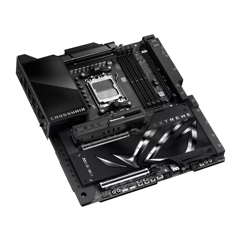 Motininė plokštė ASUS ROG CROSSHAIR X870E EXTREME — AMD X870E, lizdas AM5, Extended ATX, DDR5, 4 DIMM, Wi‑Fi 7, 5 Gb LAN, 5x M.2