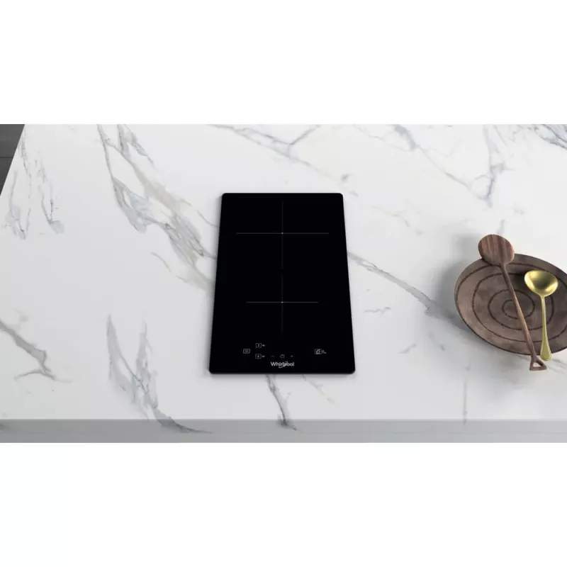 Whirlpool WS Q0530 NE Black įmontuojama 28 cm zona indukcinė kaitlentė 2 zonos
