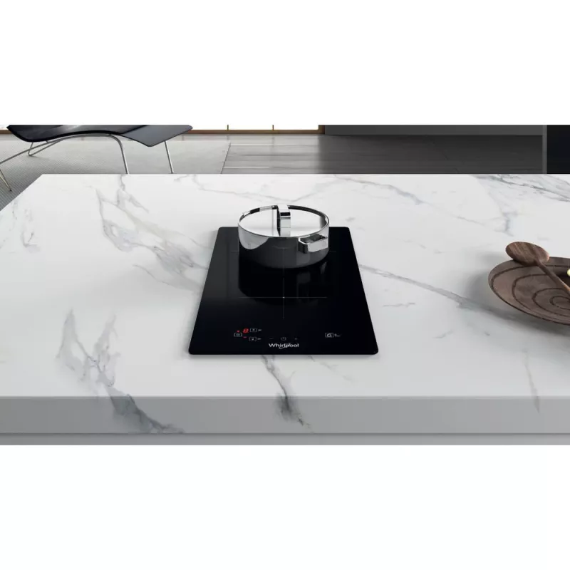 Whirlpool WS Q0530 NE Black įmontuojama 28 cm zona indukcinė kaitlentė 2 zonos