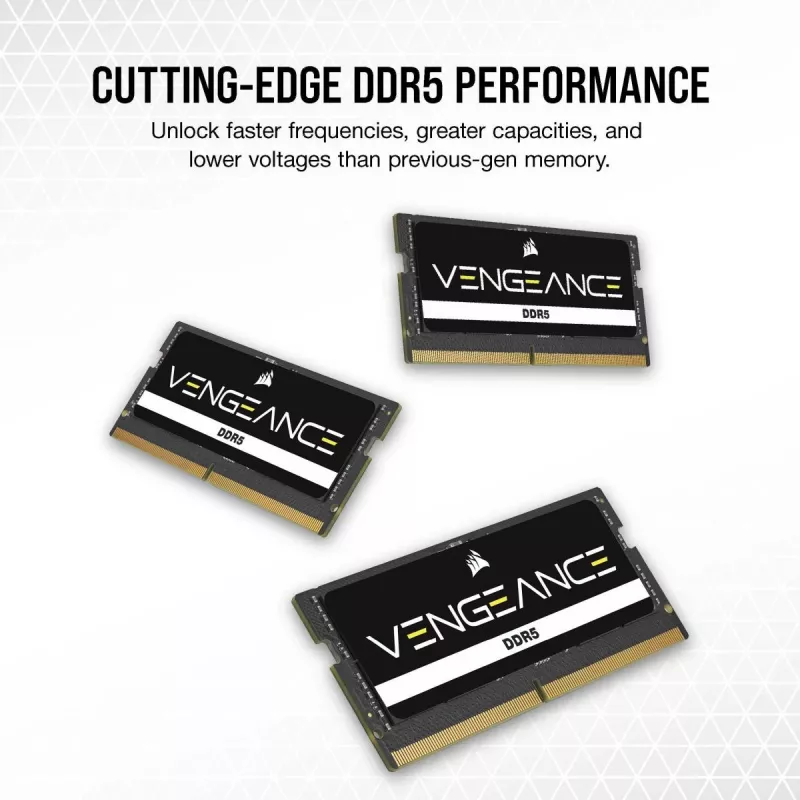 CORSAIR Vengeance 32GB (2x16GB) DDR5 5600MHz CL48 SO-DIMM atminties rinkinys