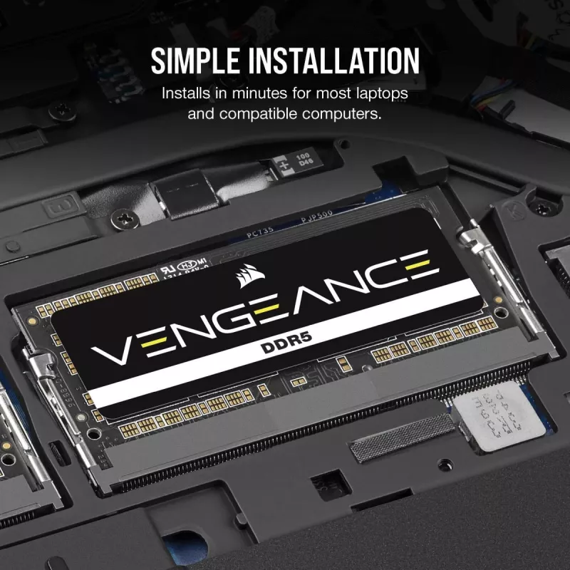 CORSAIR Vengeance 32GB (2x16GB) DDR5 5600MHz CL48 SO-DIMM atminties rinkinys