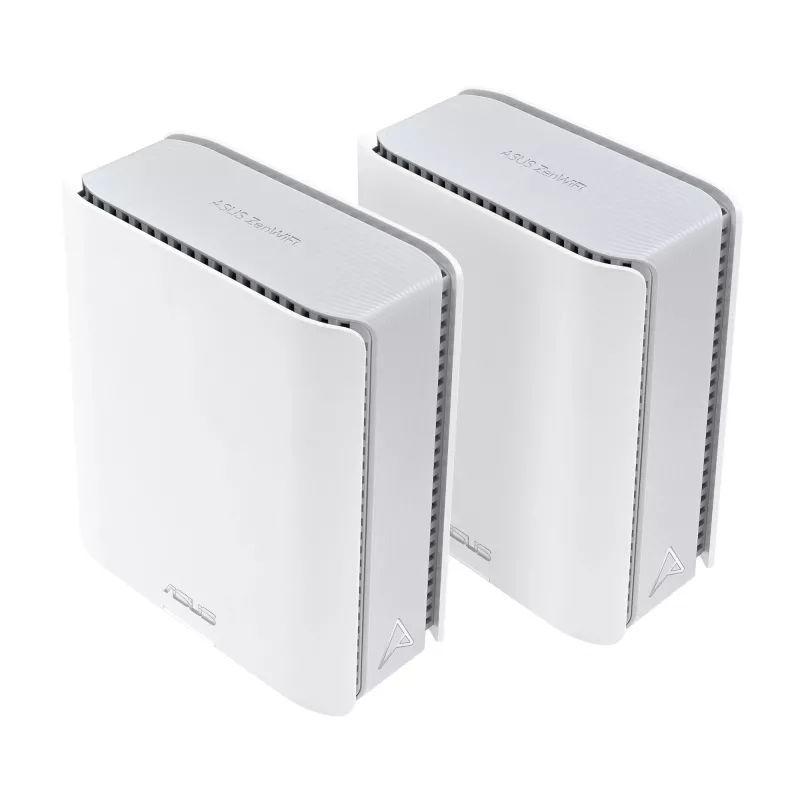 ASUS ZenWiFi BT8 (2 vnt.) Triju juostų (2.4 GHz / 5 GHz / 6 GHz) Wi-Fi 7 (802.11be) Baltas 3 vidinės antenos