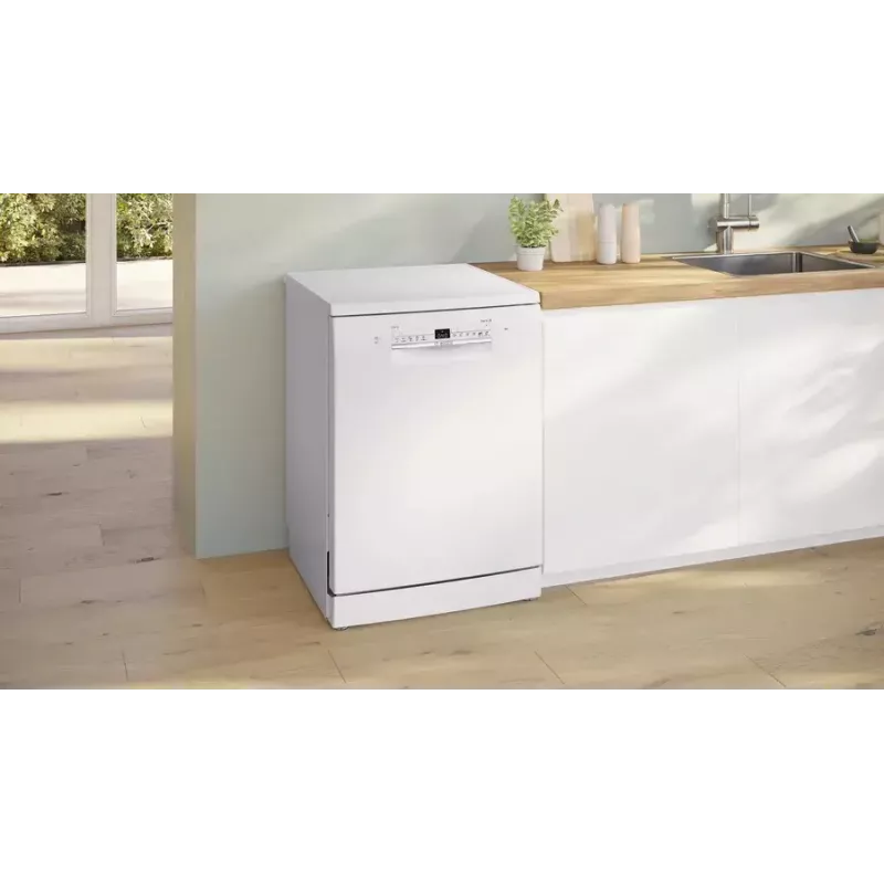 Laisvai pastatoma indaplovė Bosch Serie 2 SMS2ITW09E — 13 komplektų, 46 dB, 60 cm, šilumokaičio džiovinimas