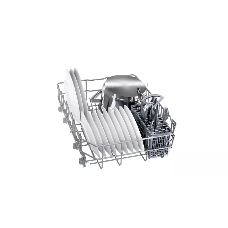Laisvai pastatoma indaplovė Bosch SPS40E22EU, siaura 45 cm, 9 komplektų, 5 programos, 48 dB, balta