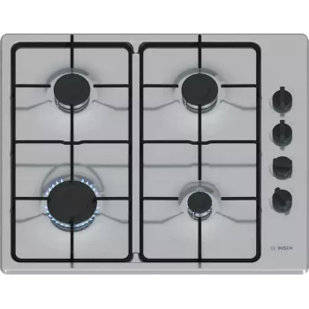 Bosch Serie 2 PBP6B5K80 dujinė kaitlentė Nerūdijantis plienas Įmontuojama 60 cm 4 zonos