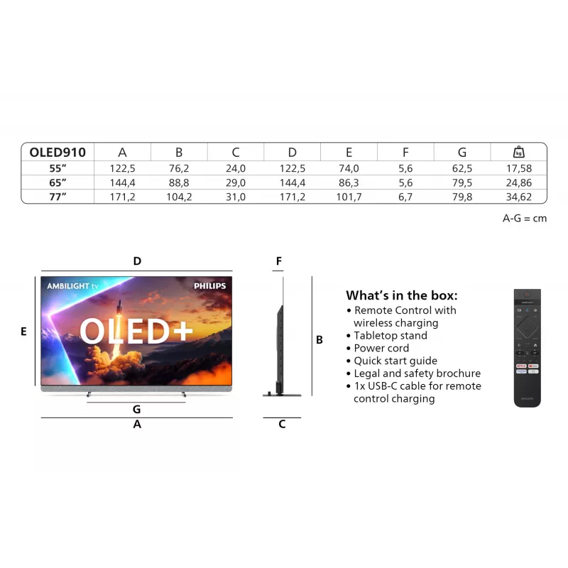 Philips 55OLED910/12 televizorius 139,7 cm (55 colių) 4K Ultra HD Smart TV Wi-Fi Metalinis