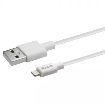 USB laidas Savio CL-192 1m USB-A USB 2.0 Baltas