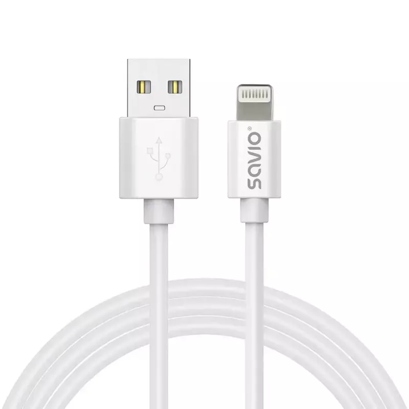 USB laidas Savio CL-192 1m USB-A USB 2.0 Baltas