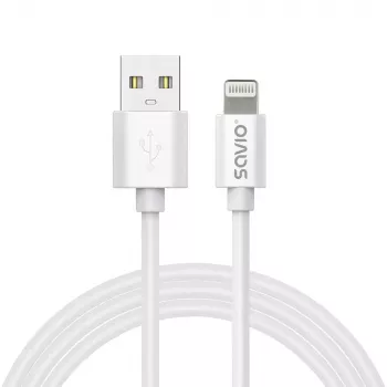 USB laidas Savio CL-192 1m USB-A USB 2.0 Baltas