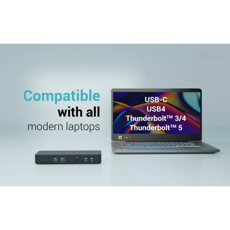 i-tec USB-C Intelektuali Trigubo Ekrano Docking Stotelė su 100 W įkrovimu