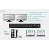 ITEC i-tec USB-C KVM Dock PRO trims šeimininkams, dvigubas vaizdas, 2x Power Delivery (iki 92 W), USB 3.2, 10 Gbps, Gigabit Ethernet