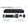 ITEC i-tec USB-C KVM Dock PRO trims šeimininkams, dvigubas vaizdas, 2x Power Delivery (iki 92 W), USB 3.2, 10 Gbps, Gigabit Ethernet