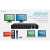 ITEC i-tec USB-C KVM Dock PRO trims šeimininkams, dvigubas vaizdas, 2x Power Delivery (iki 92 W), USB 3.2, 10 Gbps, Gigabit Ethernet