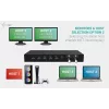 ITEC i-tec USB-C KVM Dock PRO trims šeimininkams, dvigubas vaizdas, 2x Power Delivery (iki 92 W), USB 3.2, 10 Gbps, Gigabit Ethernet