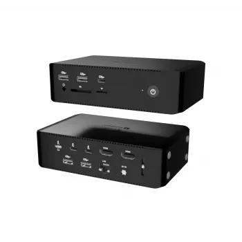 i-tec Thunderbolt5 Quattro Display Dockinė stotelė, 5x USB, 2.5 GLAN + Power Delivery 140W