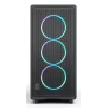 Kompiuterio korpusas Fractal Design Epoch Black TG RGB Light Tint Midi Tower juodas