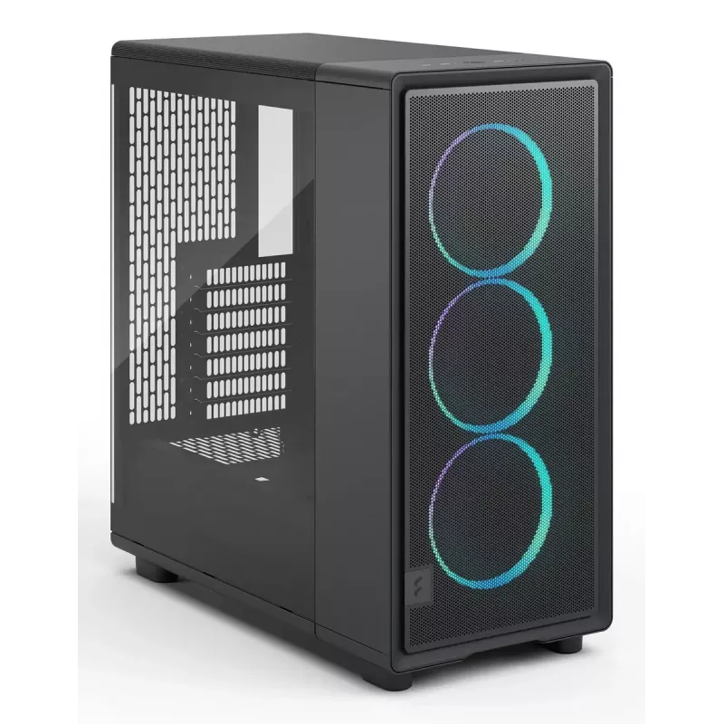 Kompiuterio korpusas Fractal Design Epoch Black TG RGB Light Tint Midi Tower juodas
