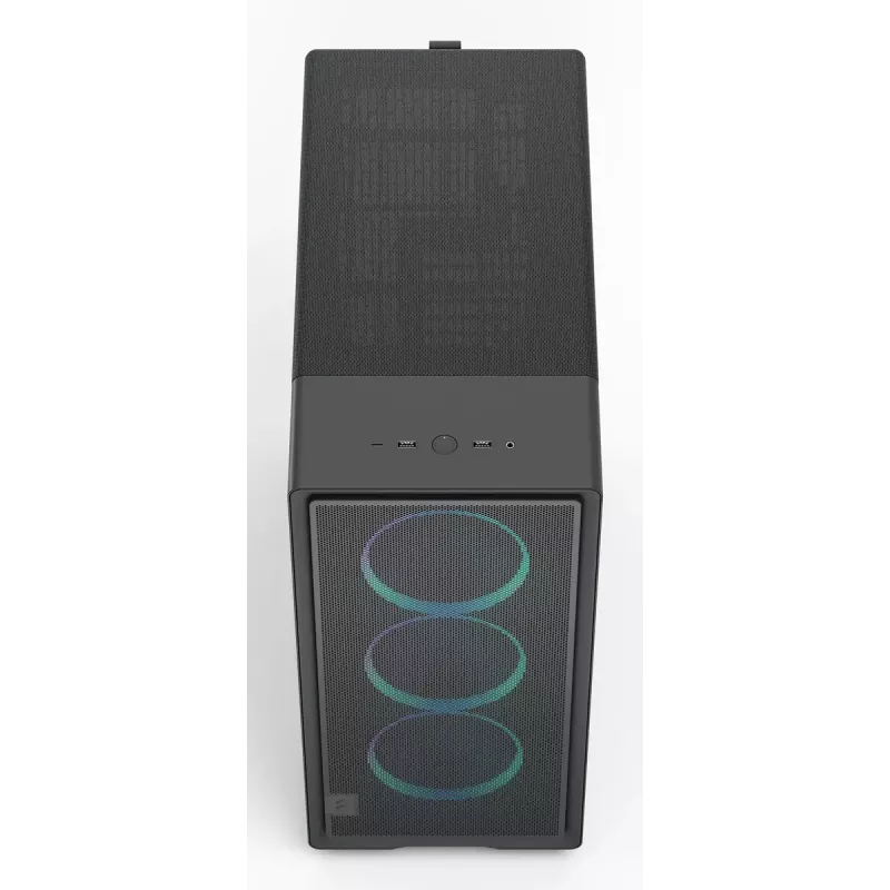 Kompiuterio korpusas Fractal Design Epoch Black TG RGB Light Tint Midi Tower juodas