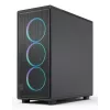 Kompiuterio korpusas Fractal Design Epoch Black TG RGB Light Tint Midi Tower juodas