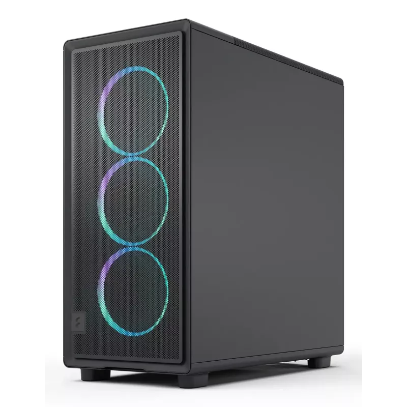 Kompiuterio korpusas Fractal Design Epoch Black TG RGB Light Tint Midi Tower juodas