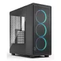 Kompiuterio korpusas Fractal Design Epoch Black TG RGB Light Tint Midi Tower juodas