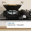 Bosch Serie 6 PCQ7A5I90 dujinė kaitlentė Nerūdijantis plienas Įmontuojama 75 cm Dujinė 5 zona(-ų)
