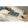 Bosch Serie 6 PCQ7A5I90 dujinė kaitlentė Nerūdijantis plienas Įmontuojama 75 cm Dujinė 5 zona(-ų)