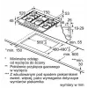 Bosch Serie 6 PCQ7A5I90 dujinė kaitlentė Nerūdijantis plienas Įmontuojama 75 cm Dujinė 5 zona(-ų)