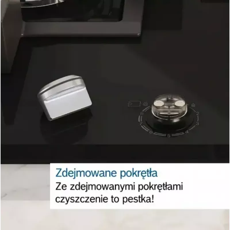 Bosch Serie 6 PCQ7A5I90 dujinė kaitlentė Nerūdijantis plienas Įmontuojama 75 cm Dujinė 5 zona(-ų)