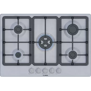 Bosch Serie 4 PGQ7B5K90 dujinė kaitlentė nerūdijantis plienas įmontuojama 75 cm 5 zonos